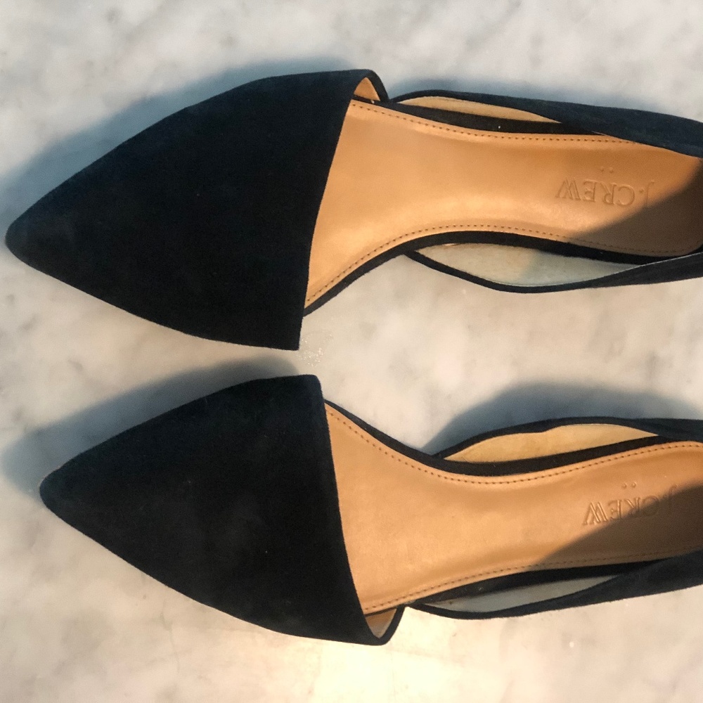 :: J CREW Black Flats ::